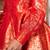 Red & gold peplum co-ord set