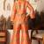 Sunset gold brocade co-ord set