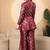 Wine royale paisley brocade co-ord set