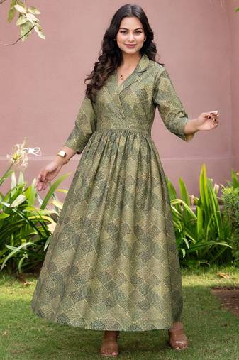 Ruhani olive grace dress