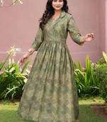 Ruhani olive grace dress