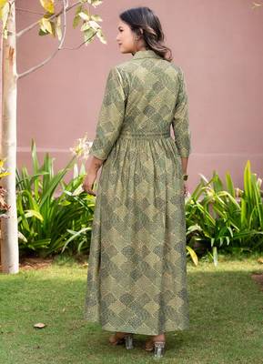 Ruhani olive grace dress 2