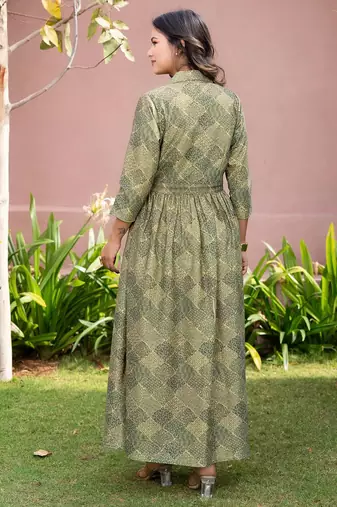 Ruhani olive grace dress