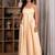Yellow gingham maxi dress