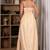 Yellow gingham maxi dress