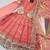 Heavy fendy silk embroidery and sequnce work pink readymade salwar suit