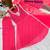 Heavy fox georgette printed and real mirror  work with pum work rani pink readymade salwar suit