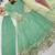 Heavy fendy silk embroidery and sequnce work mint green readymade salwar suit