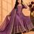 Heavy fendy silk embroidery and sequnce work lavender readymade salwar suit