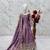 Heavy fendy silk embroidery and sequnce work lavender readymade salwar suit