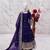 Heavy fendy silk embroidery and sequnce work purple readymade salwar suit