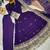 Heavy fendy silk embroidery and sequnce work purple readymade salwar suit