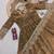 Brown fendy silk embroidered sequince work anarkali kurta set