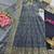 Grey fendy silk embroidered sequince work anarkali kurta set