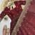Maroon fendy silk embroidered sequince work anarkali kurta set