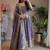 Lavender fendy silk embroidered sequince work anarkali kurta set