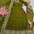 Mehendi fendy silk embroidered sequince work anarkali kurta set