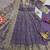 Lavender fendy silk embroidered sequince work anarkali kurta set