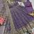 Lavender fendy silk embroidered sequince work anarkali kurta set