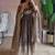 Nude fendy silk embroidered sequince work anarkali kurta set