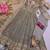 Nude fendy silk embroidered sequince work anarkali kurta set