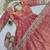 Peach fendy silk embroidered sequince work anarkali kurta set