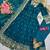 Rama fendy silk embroidered sequince work anarkali kurta set