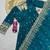 Rama fendy silk embroidered sequince work anarkali kurta set