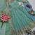 Seagreen fendy silk embroidered sequince work anarkali kurta set