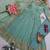 Seagreen fendy silk embroidered sequince work anarkali kurta set