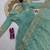 Seagreen fendy silk embroidered sequince work anarkali kurta set