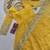 Yellow fendy silk embroidered sequince work anarkali kurta set