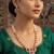gold plated ruby kundan necklace set