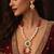 gold plated kundan long necklace set