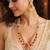 gold plated double layer kundan set