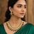 gold plated meenakari kundan set
