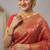 Kanchipuram cotton silk saree with gold zari work