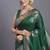 Emerald heritage cotton silk saree with woven zari work
