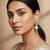 white kundan pearl drop earrings