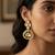 traditional kundan teardrop earrings