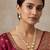 gold plated pearl kundan long set