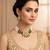 gold plated green choker set