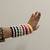 Handcrafted Multicolour thread & Cowrie Shell Statement Bangle Stack