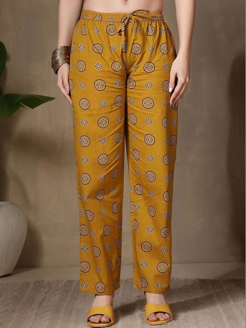Women Ethnic Motifs Printed Empire Pure Cotton Kurta with Trousers & With Dupatta
