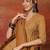 Chevron Printed V Neck Angrakha Anarkali Pure Cotton Kurta With Palazzos & Dupatta