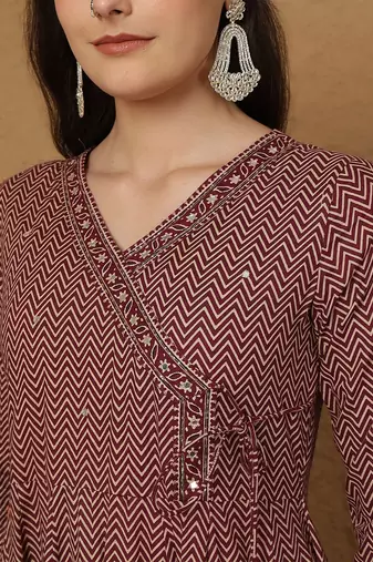 Women Printed Regular Pure Cotton Kurta with Palazzos & With Dupatta
