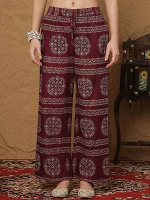 Women Printed Regular Pure Cotton Kurta with Palazzos & With Dupatta 7