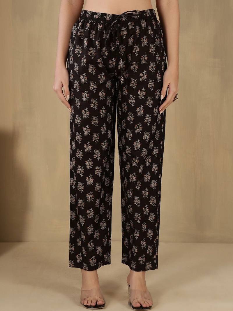 Women Floral Printed Empire Pure Cotton Kurta with Trousers & With Dupatta
