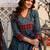 Women Ethnic Motifs Printed Angrakha Pure Cotton Kurta with Trousers & With Dupatta