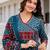 Women Ethnic Motifs Printed Angrakha Pure Cotton Kurta with Trousers & With Dupatta